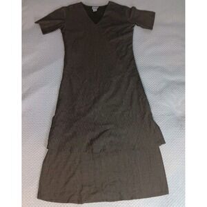 Timbuk 2 Lagenlook textured Layered Cotton artsy Hipster Dress Women's Size 8